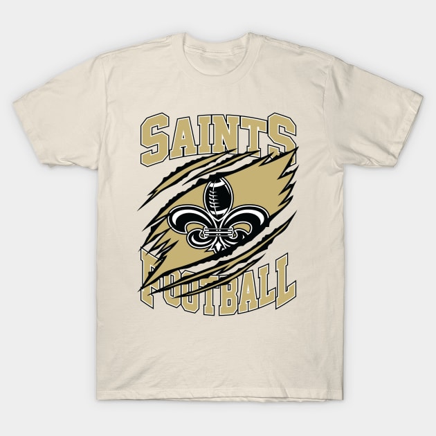 NOL Saints Football T-Shirt by Cemploex_Art